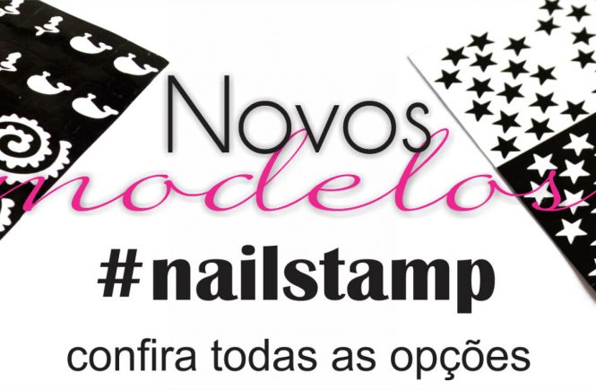 Modern Art’s unhas com Nail Stamp