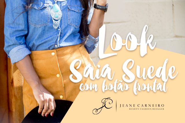 Saia de suede com botões | Dresslily